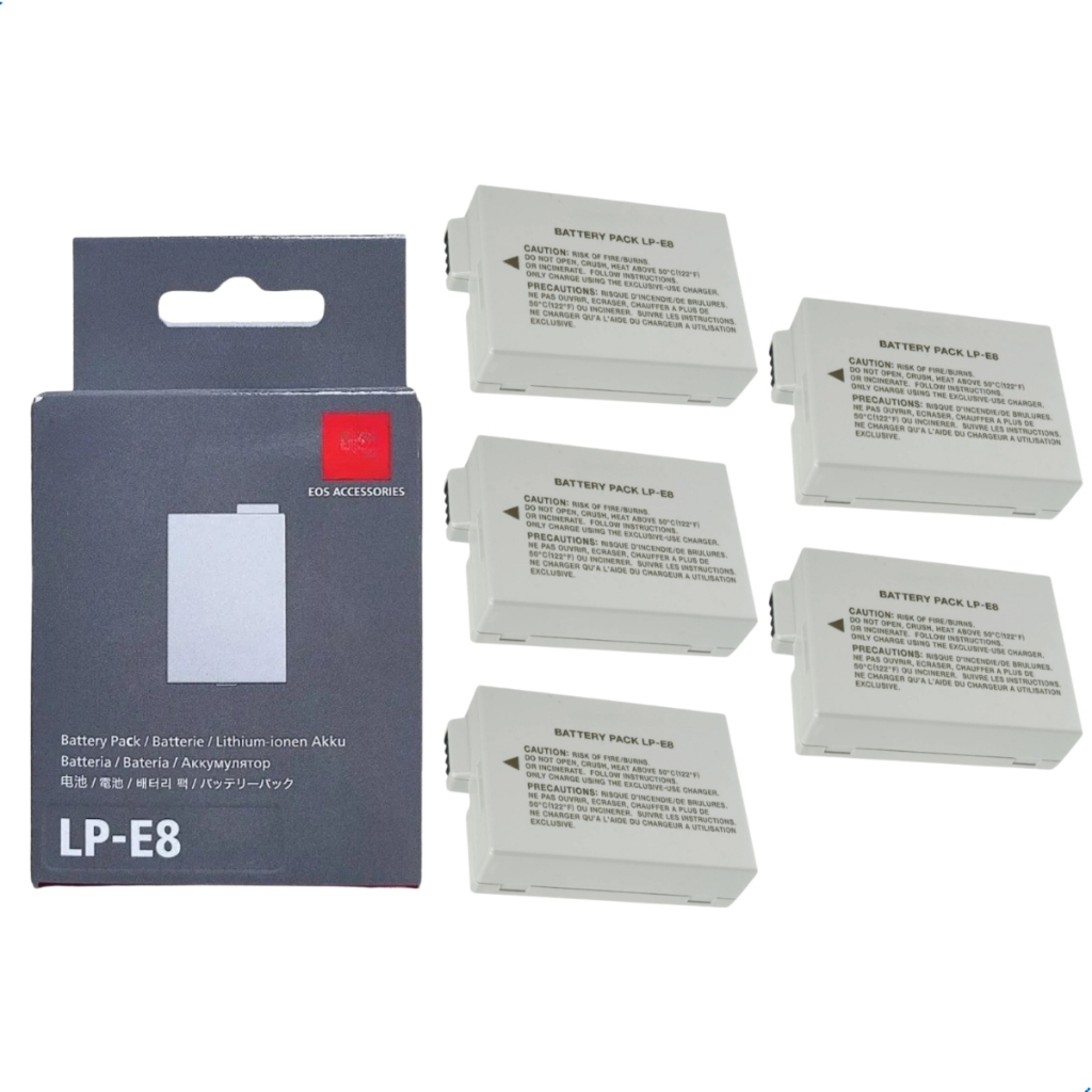 5 Baterias Lp-e8 Para Canon T2i, T3i, T4i, T5i, X4, X5