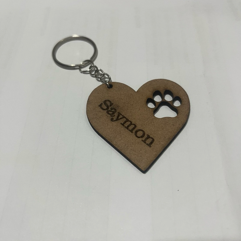 🐾 Chaveiro Personalizado Pet em MDF – Gravado a Laser 🐾