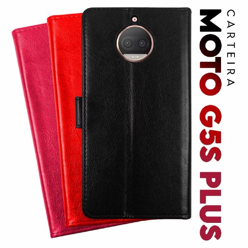 Capa de carteira flip cover MOTOROLA G5S PLUS