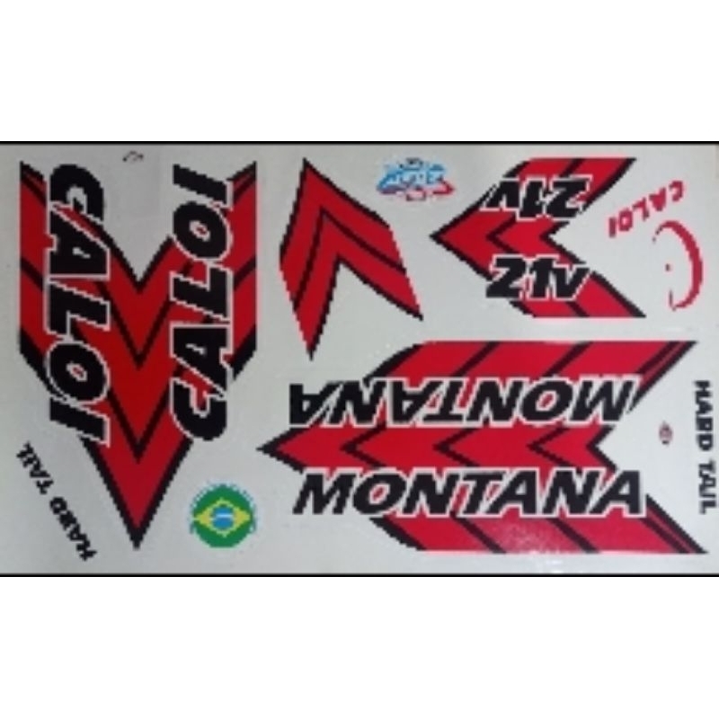 Adesivos  Para Bicicletas Caloi Montana 21 V Cores