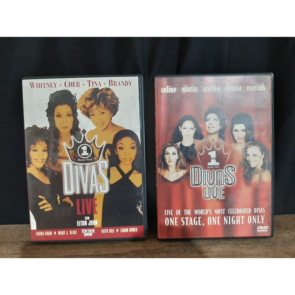 Dvd Divas Live + Dvd Diva Live com Elton John / Dvd Original / Dvds Originais
