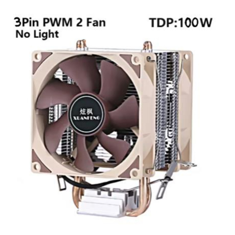 Ventilador cpu cooler 3 pinos/pwm processador de pc 115x-1200-1700- AMD rgb ou sem rgb