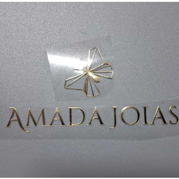 SUA MARCA LOGO  Personalizado 5cm 6cm 7cm| Alta Durabilidade Colorida, Dourado/ Prata