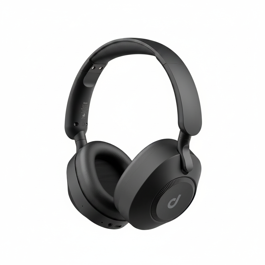 Headphone Dapon H02D Pro ANC Over Ear Bluetooth 6.0 Cancelamento De Ruído Cor PretoHeadphone Dapon H02D Pro ANC Over Ear