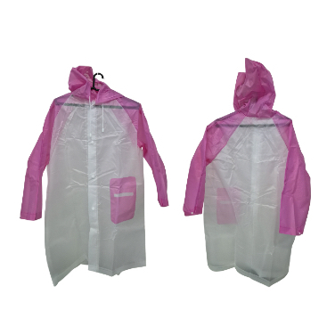 Capa de Chuva Infantil com Bolso e Pulso Ajustável com Botão Meio Ambiente (7364)