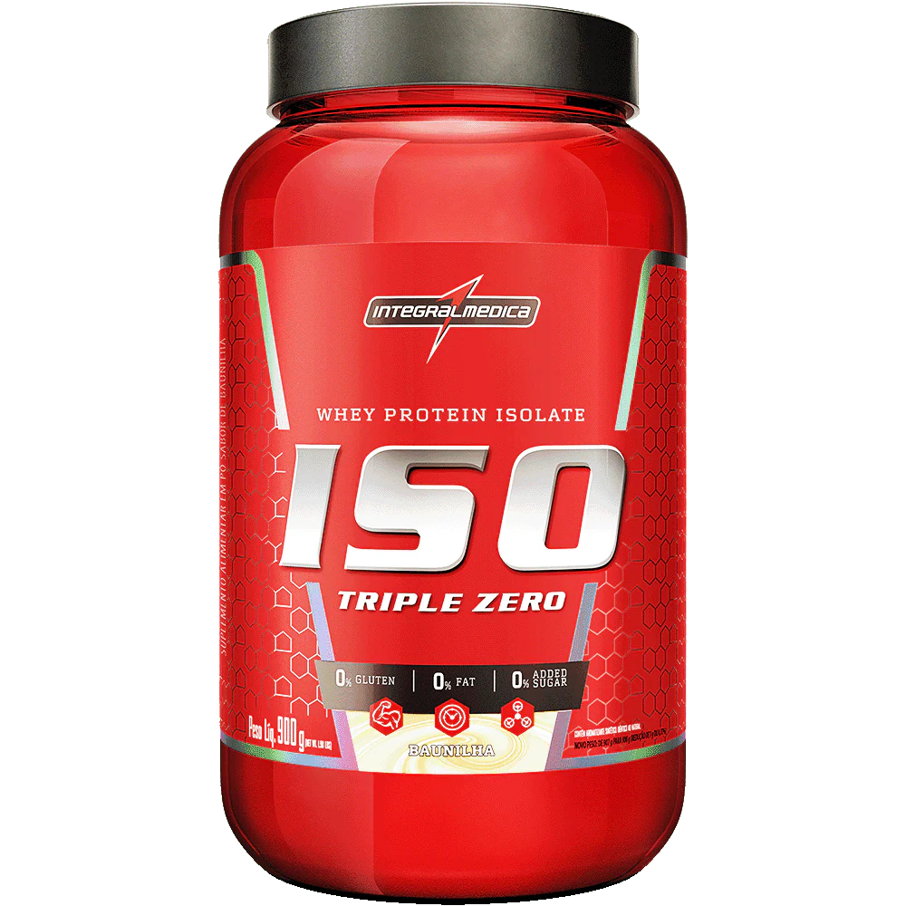 Whey Protein Isolado Integralmédica 900g ISO TRIPLE ZERO 26g Proteína