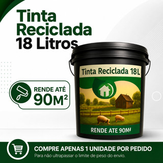 Tinta Óleo Suvercology 18L - Tinta para Madeira, Metais, Concreto - USO GERAL - Tinta Óleo Recilada