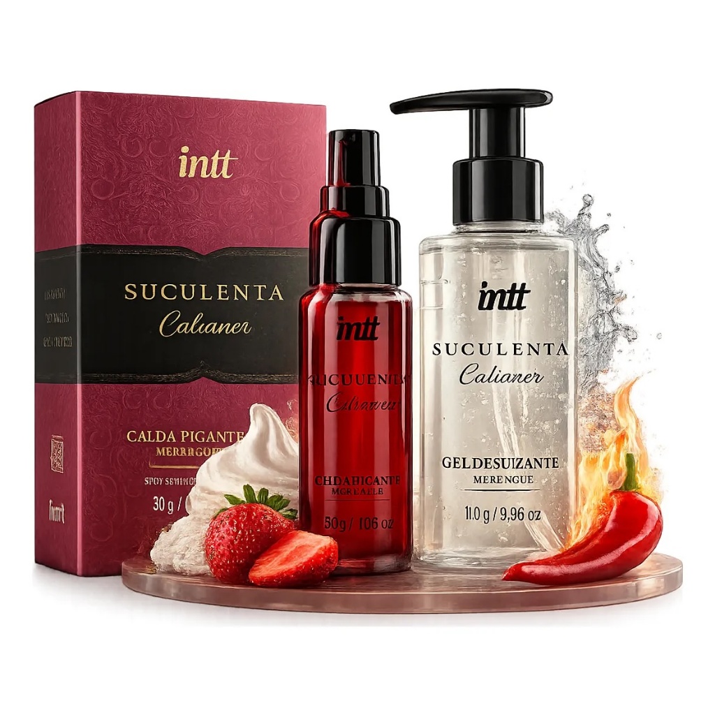 Kit Suculenta Calianer Intt Calda Picante + Gel Deslizante Suculenta Merengue