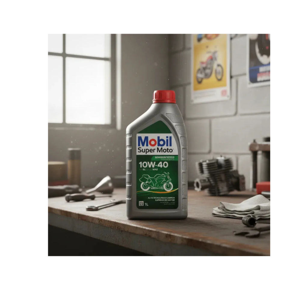 UM LITRO OLEO MOBIL 10W40 SEMISINTETICO — imagem 2 de 2