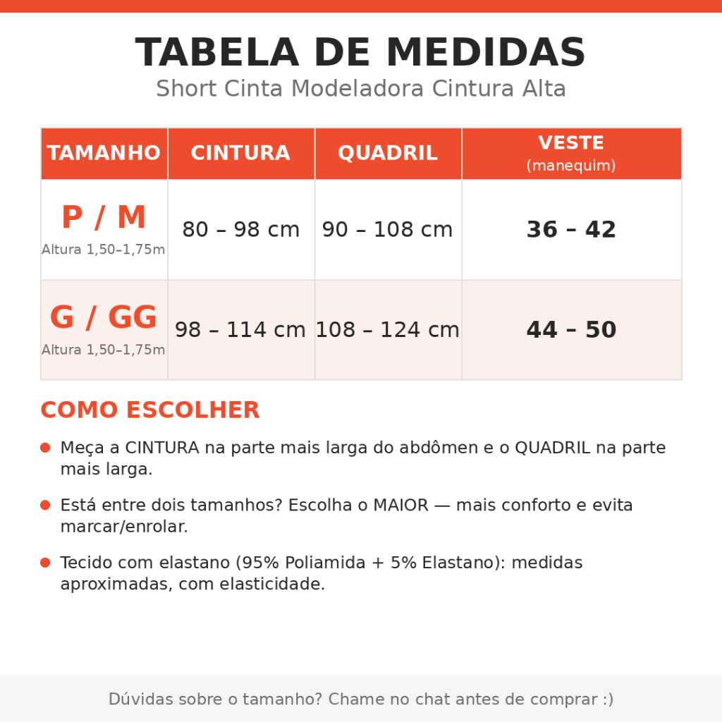 Short Cinta Modeladora Feminina Cintura Alta Sem Costura Modela Barriga Uso Diário