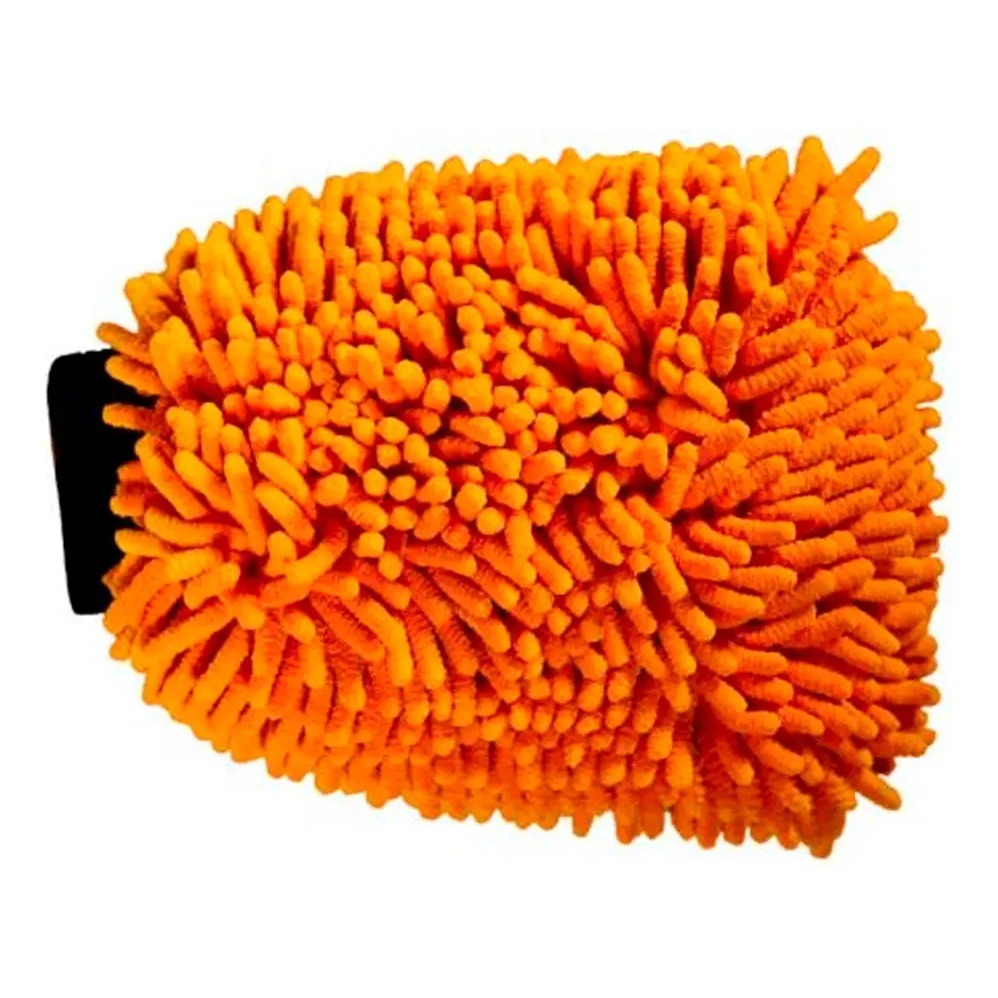 Luva De Microfibra Para Lavagem 30x20cm Kers Laranja Com Tentáculos Octopus Kers