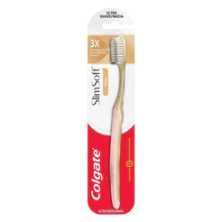 Escova Dental Colgate Slim Soft Gold Macia Blister 1 Unidade