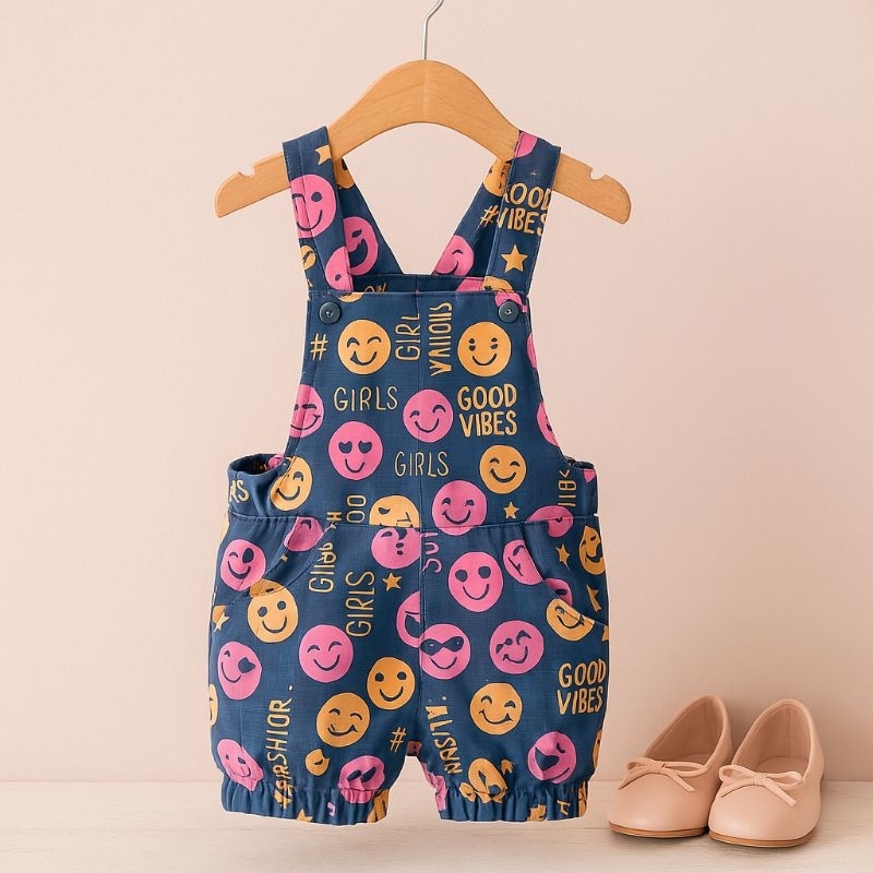 Jardineira Infantil Romper Menina Lisa com Botões – Conforto e Elegância Básica!