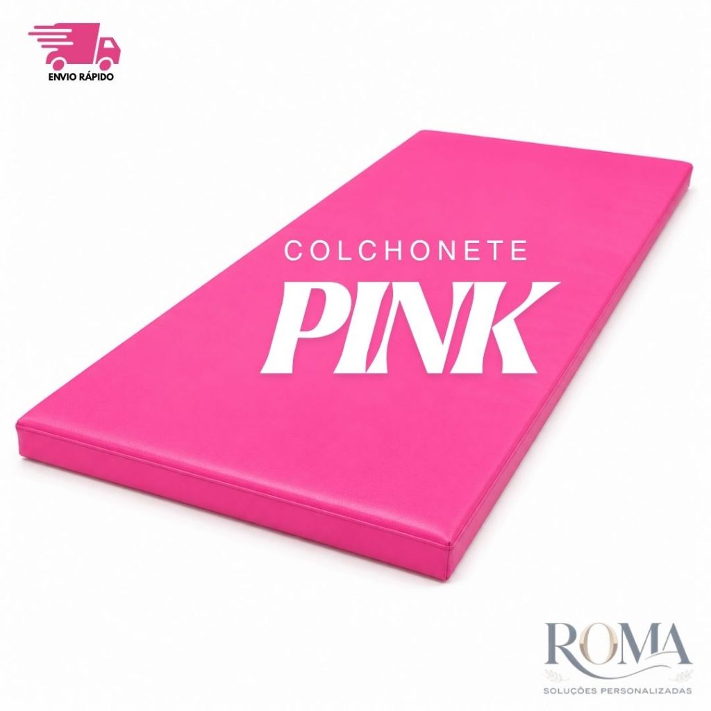 Colchonete Profissional PINK Densidade Academia Fitness Yoga