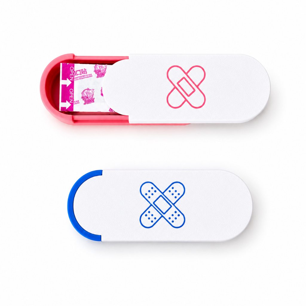 Estojo Deslizante para Band-Aid Porta Curativos Compacto Organizador Bolsa Mochila Viagem