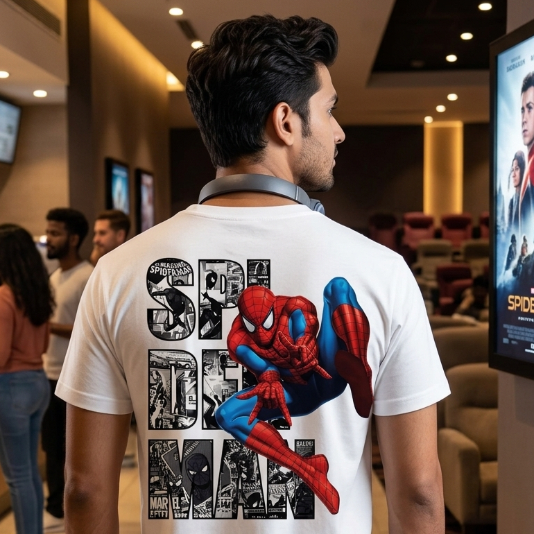 Camiseta Spider Homem Aranha Lançamento Algodão Unissex estampada algodão 100%