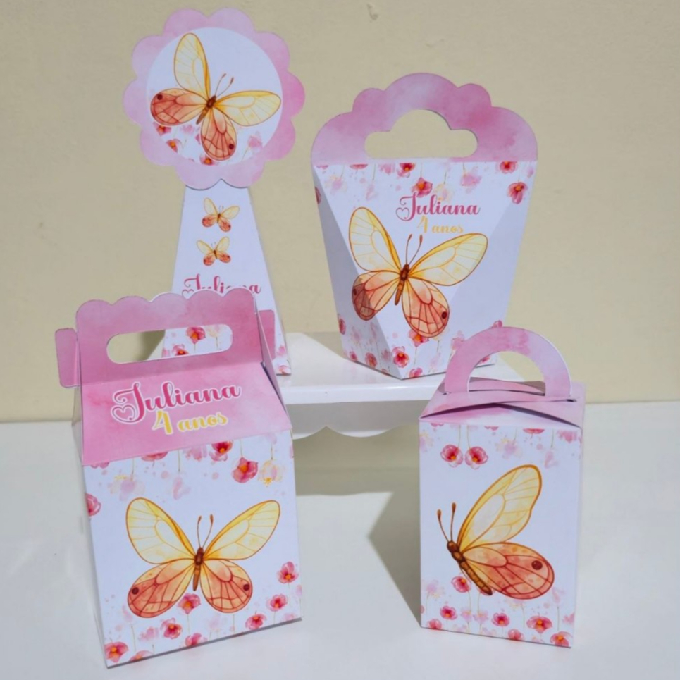 Kit Festa JARDIM DAS BORBOLETAS / Lembrancinhas / Festa infantil / Aniversário / Personalizados / Decoração BORBOLETAS