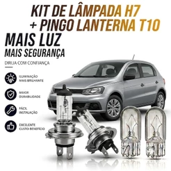 Lâmpada farol BAIXO + LANTERNA GOL G8 2019 ATÉ 2023