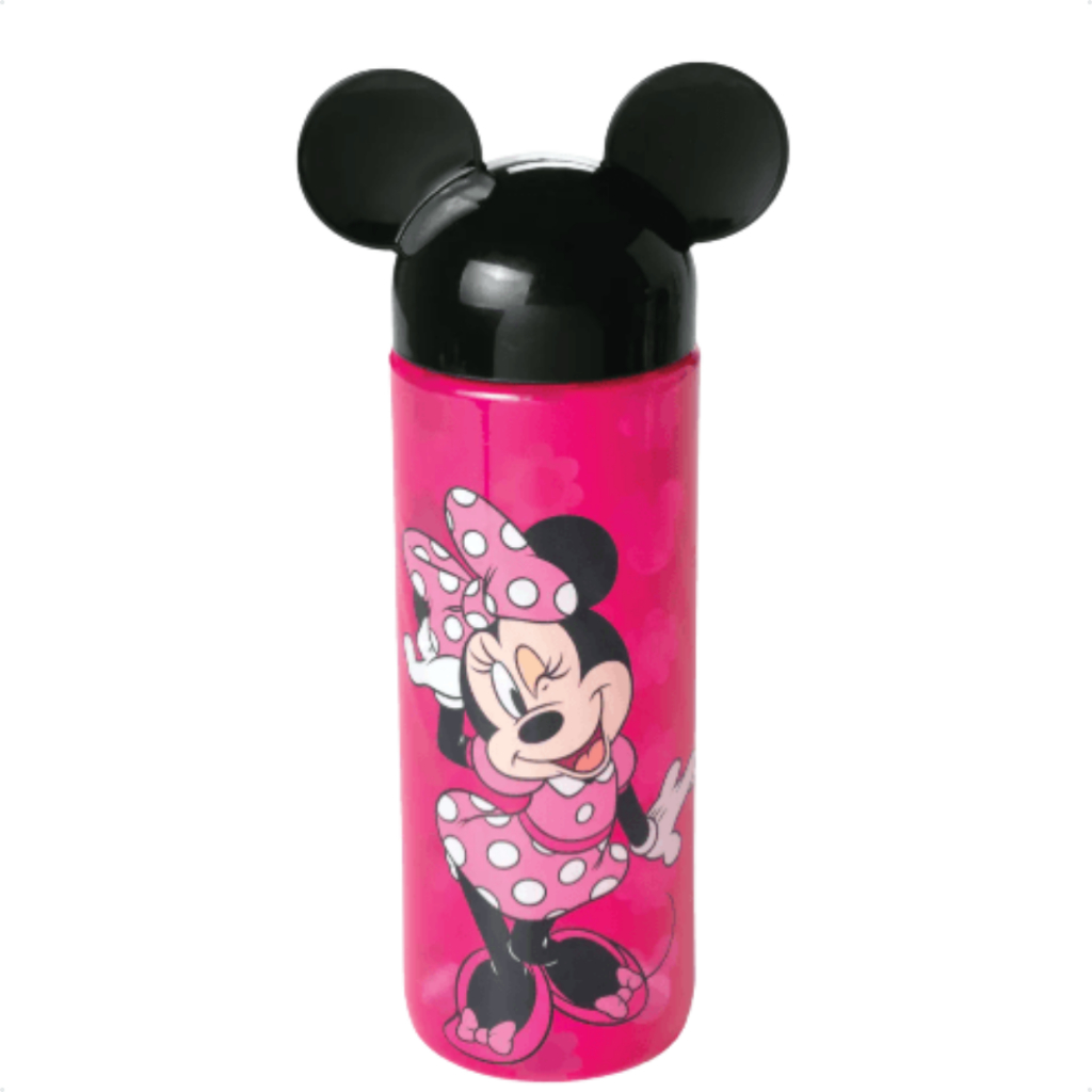 Garrafa Infantil Minnie Disney 500ml Com Tampa Lúdica