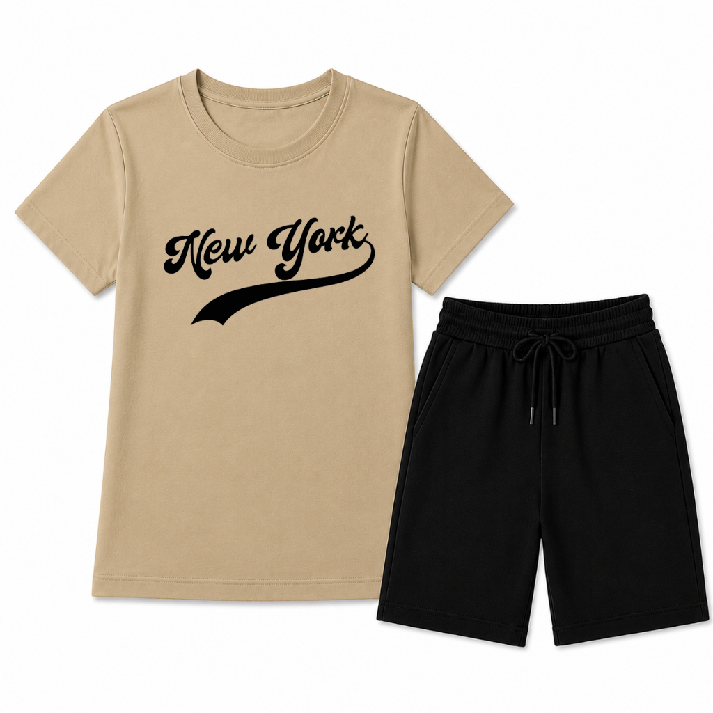 Conjunto Infantil Menino Camiseta e Bermuda Moletinho Conforto e Estilo Dia a Dia