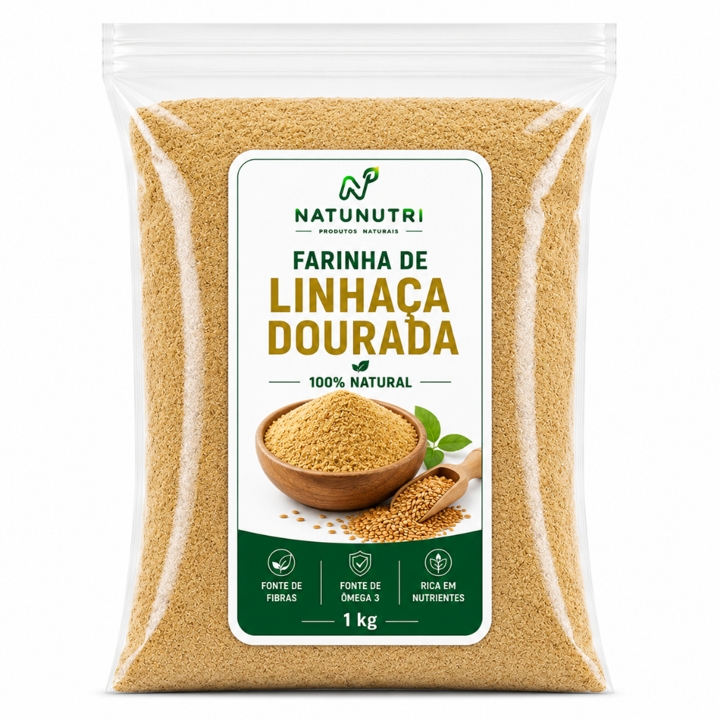 Farinha de Linhaça Dourada 1 kg 500g 250g- Natunutri