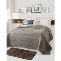 Cobertor Casal Jolitex Kyor Plus Coberta Microfibra Caixa 1.80m X 2.20m Macio Confortável Quente Lavável Antialérgico