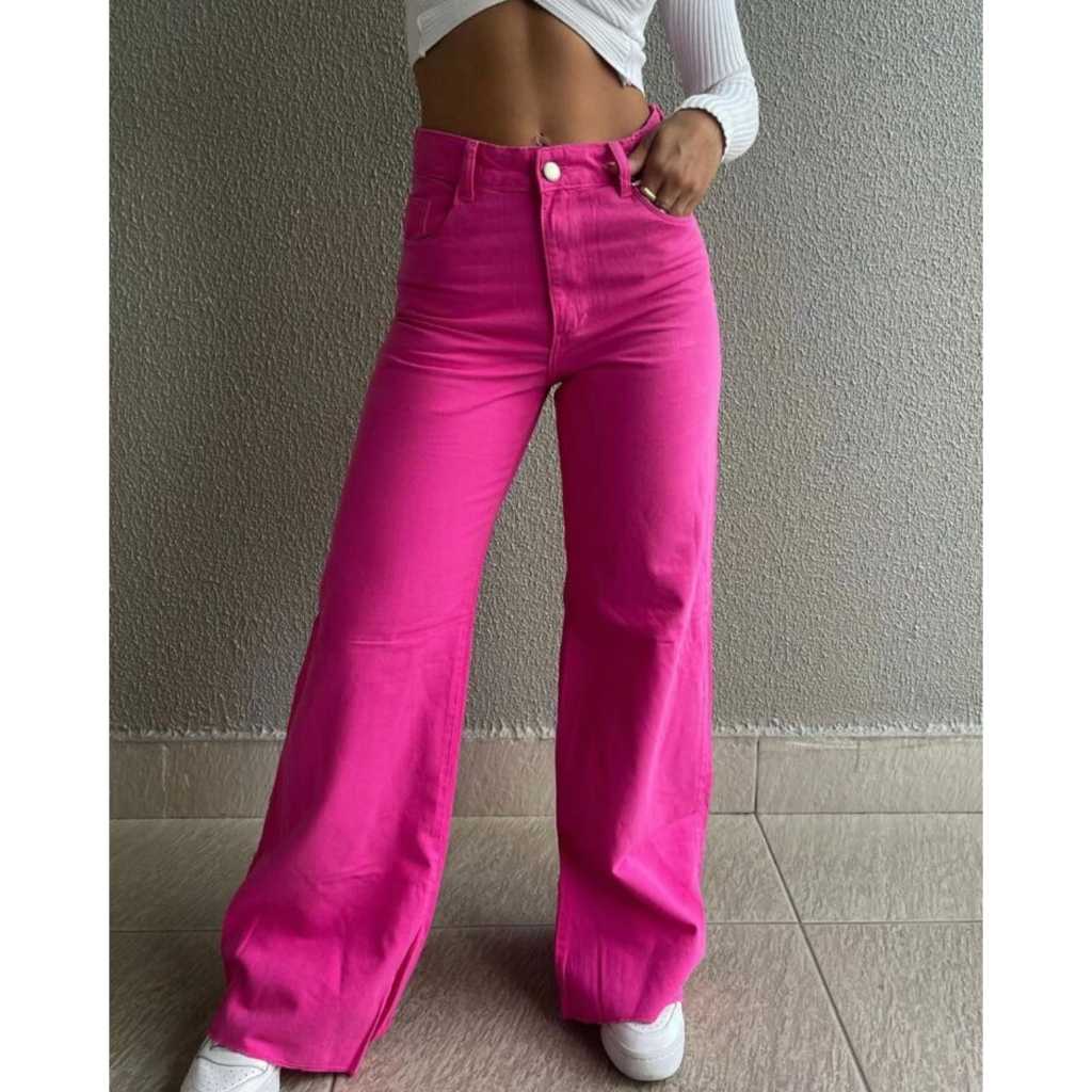 Calça Wide Leg Feminina Pink — Estilo e Conforto que Todo Mundo Vai Notar ✨