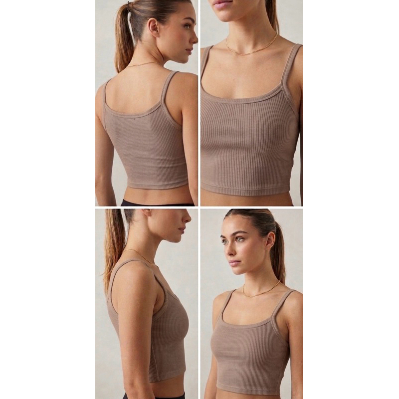 Cropped Feminino Canelado Premium Básico Elegante Moda Feminina