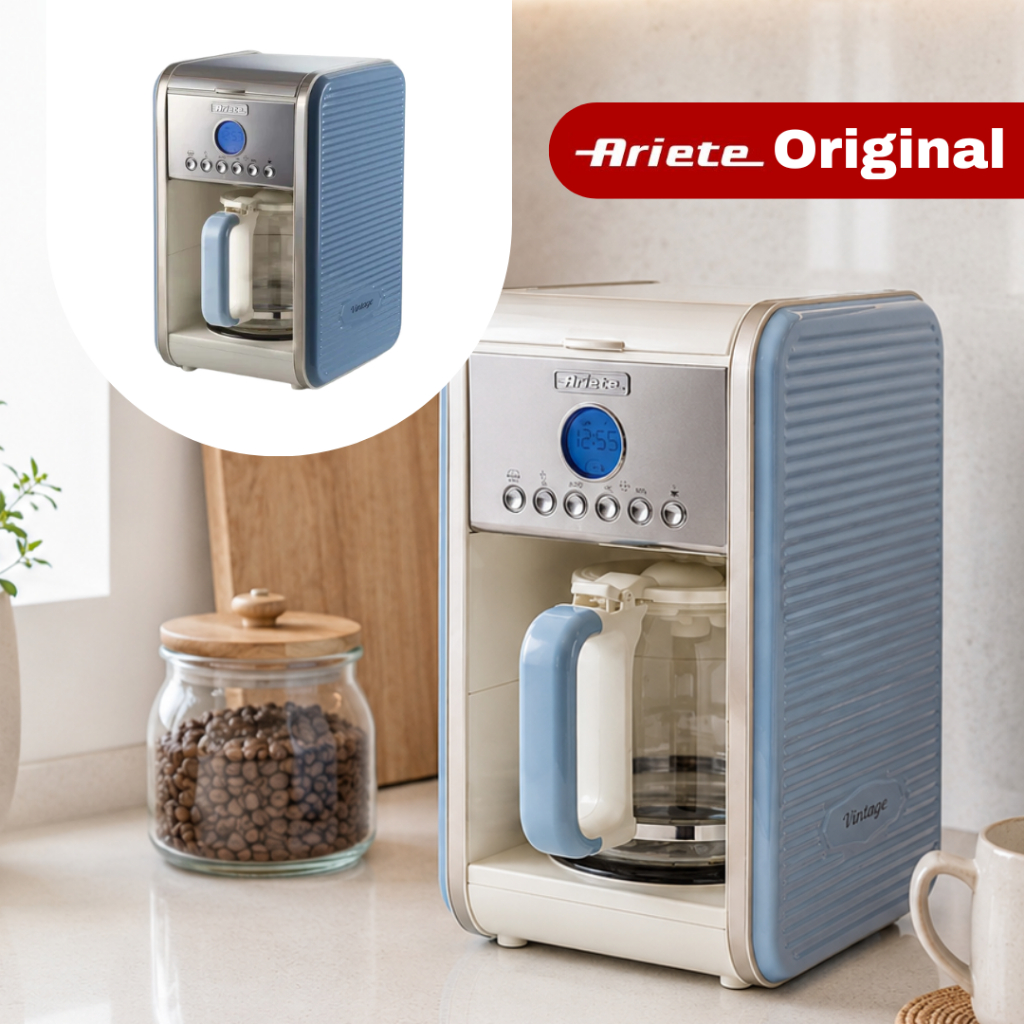 Cafeteira Programável e Com Filtro 220V 900W Vintage Azul - Ariete Original
