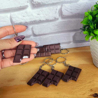 Chaveiro Barra de Chocolate Chaveiro Criativo Chaveiro Doce Chaveiro Fake Food Chaveiro Divertido Chaveiro Moda