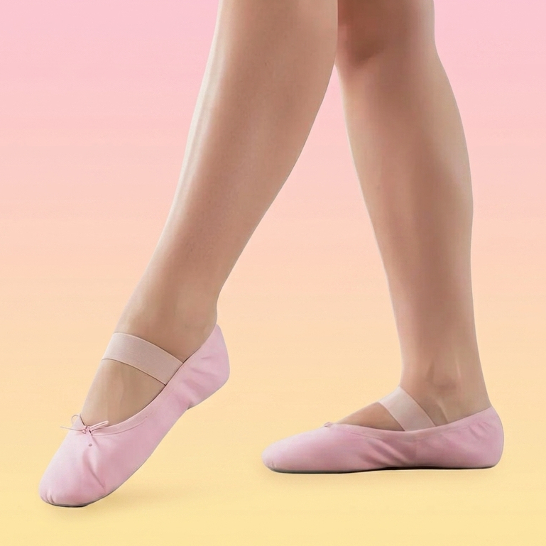Sapatilha para Ballet Jazz Fantasia Couro Sintético Infantil Adulto Meia Ponta