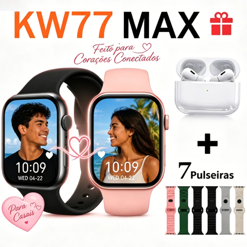 Smartwatch KW77 Max com Fone — foto 8