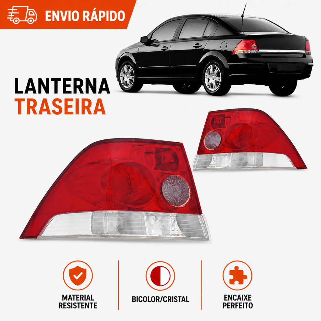 Par Lanterna Traseira Vectra Sedan 2006 2007 2008 2009 2010 2011