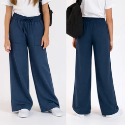 Calça Pantalona Juvenil Infantil Menina em Moletinho Feminina
