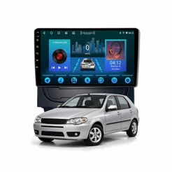 Multimídia Palio Fire Way 2014 A 2019 2ram+64gb Quadcore Carplay Android Gps Bluetooth 9 Polegadas