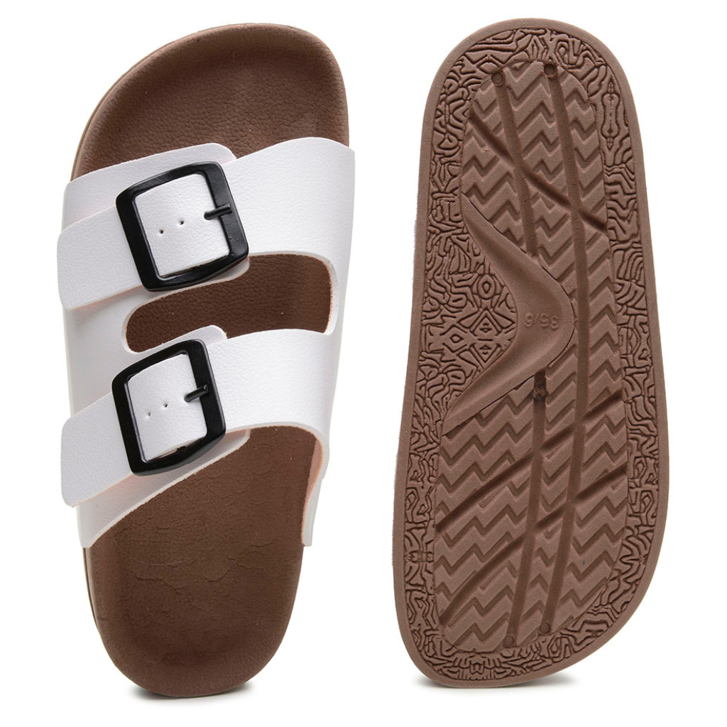 Sandália Birken Couro Ecológico Masculina Feminina Chinelo Casual