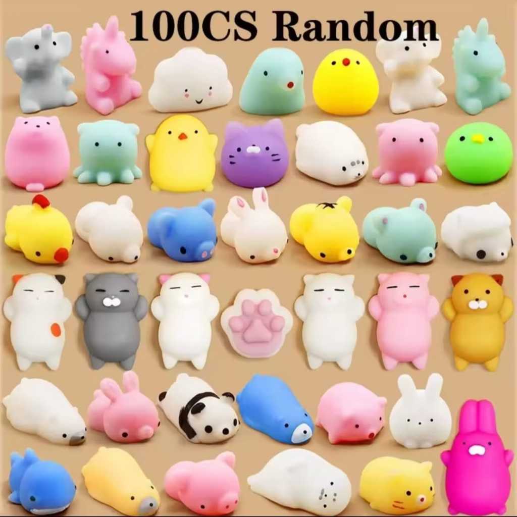 Squishy Mochi Animal Antiestresse | Mini Brinquedo Sensorial Fofinho | Kit