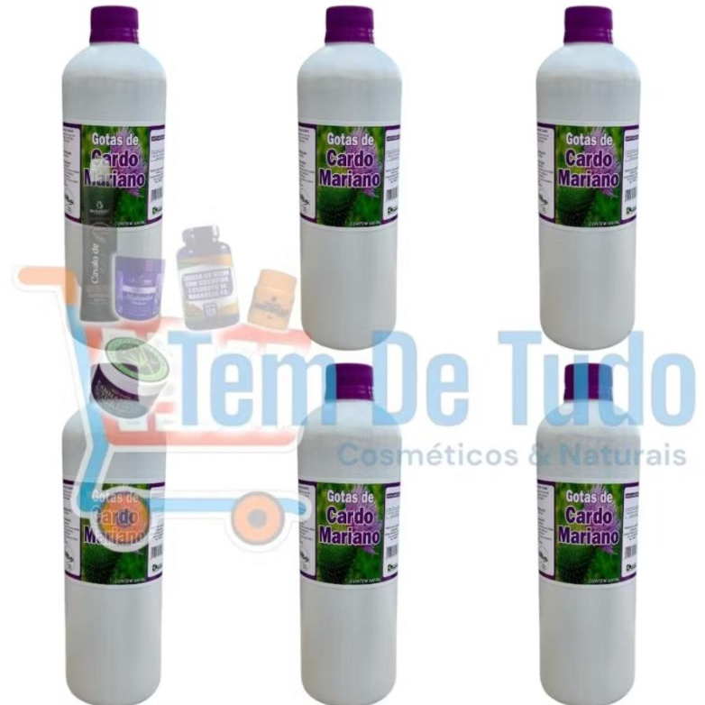 6x Cardo Mariano  - Garrafa - 500ml