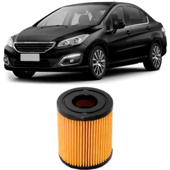 Filtro Óleo Lubrificante Peugeot 408 1.6 2.0 2011 A 2018 Tecfil