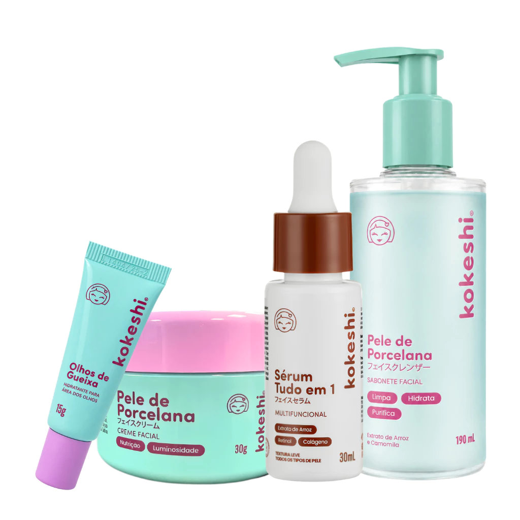 Kit Rotina Skin Care Sérum Tudo em 1 Multifunção Sabonete e creme hidratante facial — imagem 1