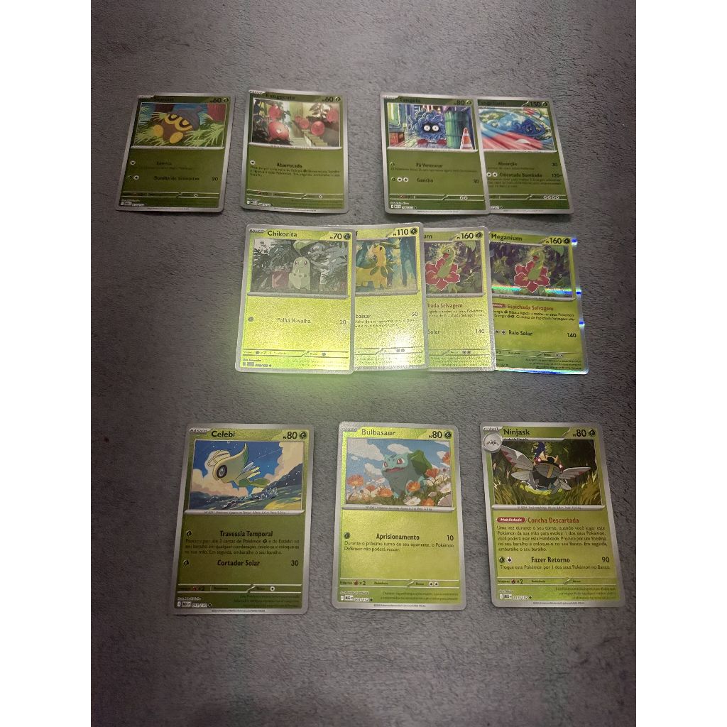 Pokémon TCG Mega Evolução (ME1/132) | Reverse Holo e Holo Grass | Complete seu Master Set | Original Copag