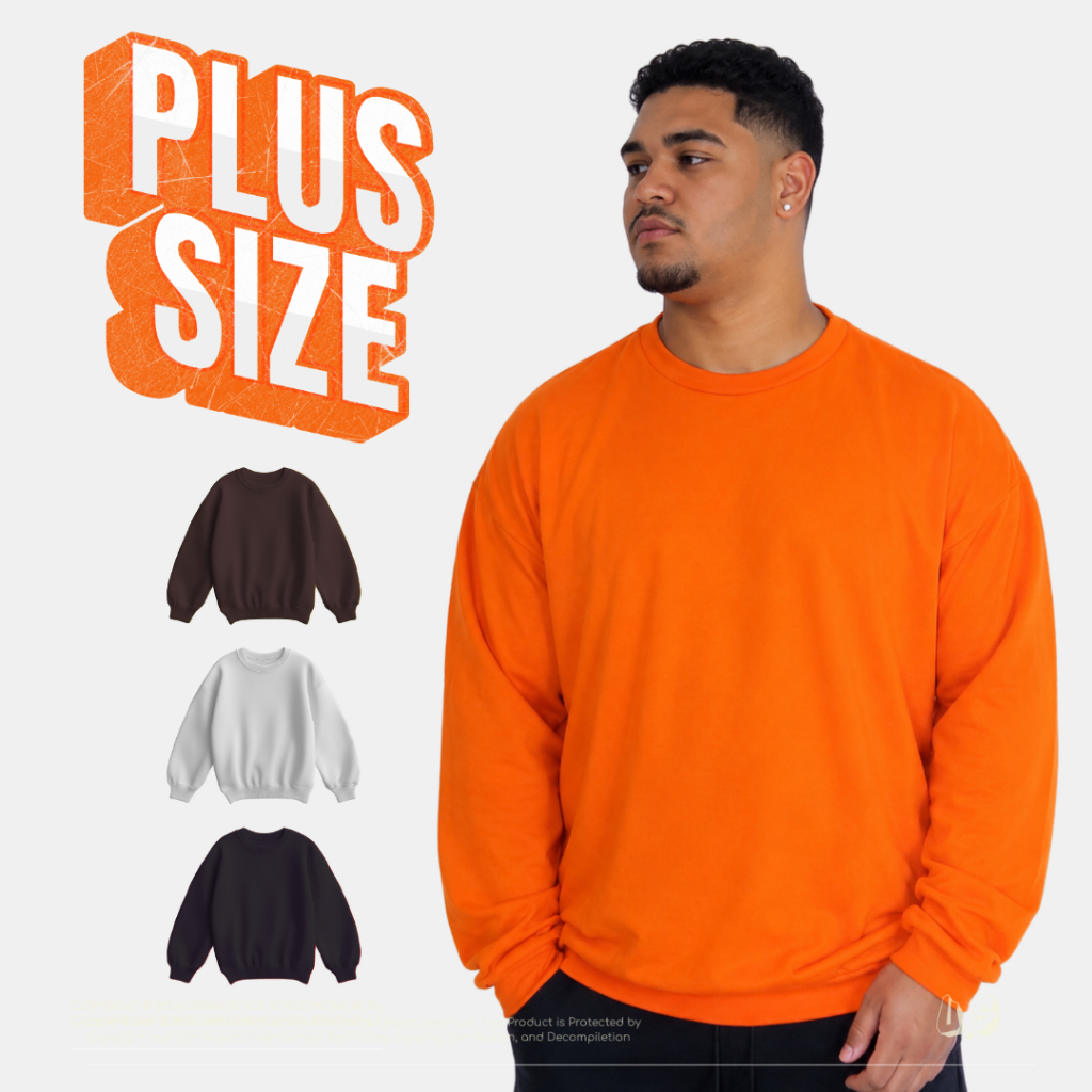 Blusa de Moletom XG Extra Grande Prime Streetwear Unissex Plus Size