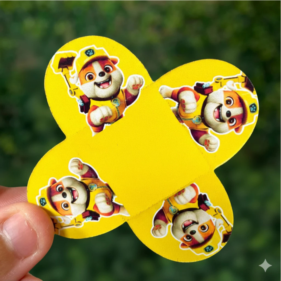 100 Forminhas Personalizadas patrulha canina, Doce Brigadeiro 4 Pétalas Festa, Eventos confeitaria Menino Menina