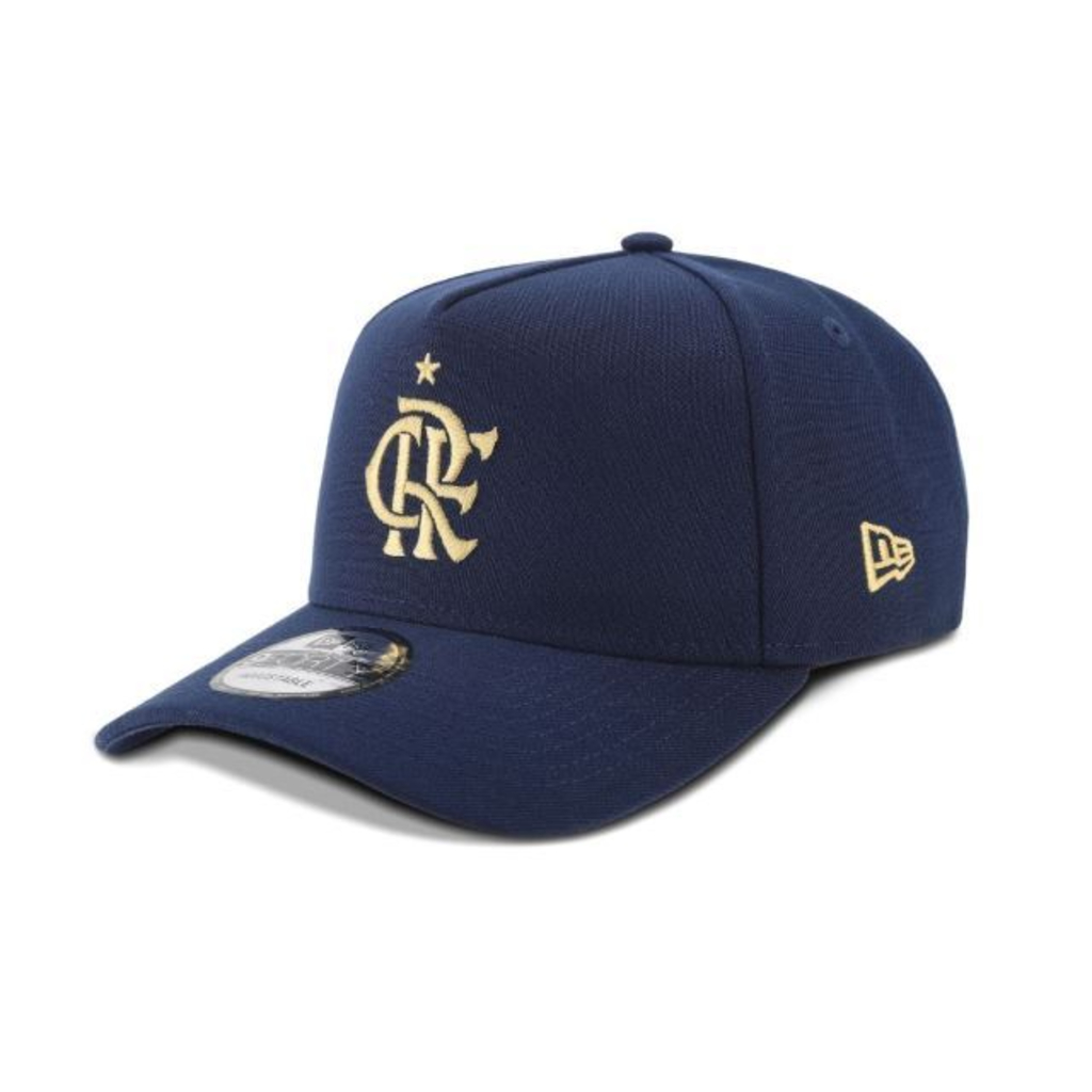 BONÉ NEW ERA 9FORTY A-FRAME FLAMENGO AZUL — LIFESTYLE | AJUSTÁVEL | ORIGINAL