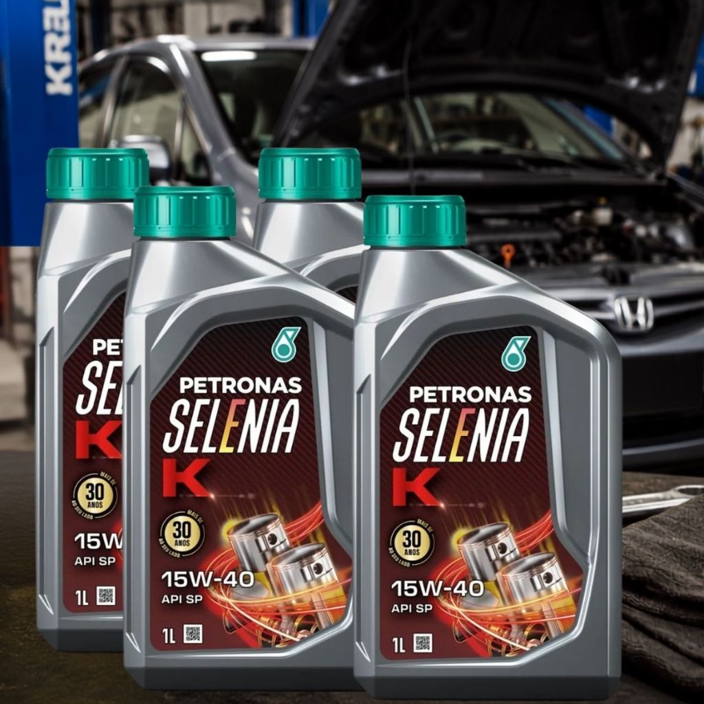 Kit 4 Litros Óleo Selenia K 15w40 Api Sp Semissintético