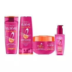 Kit Elseve Liso Dos Sonhos AHA 2 - com 4 produtos