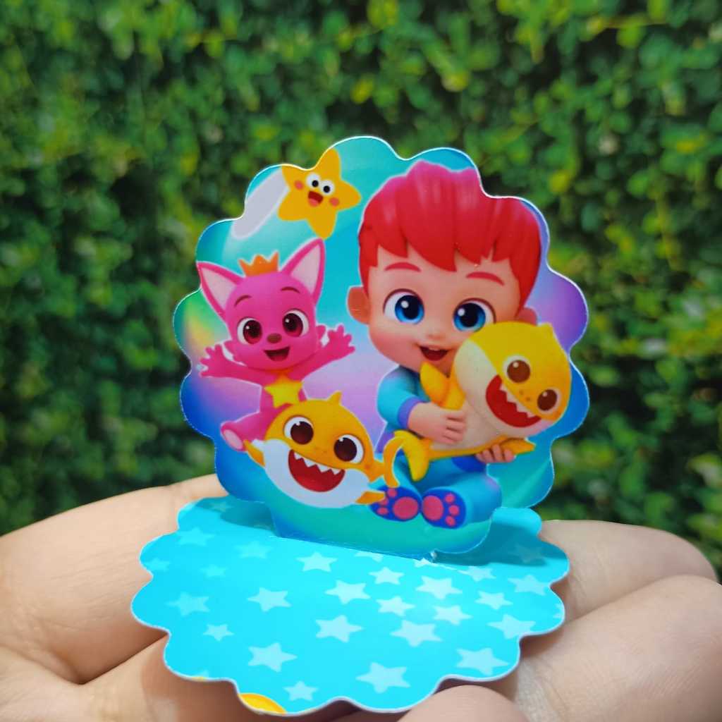 Apliques 3D Para Caixinha Acrilica 5x5 ou Latinha Bebefinn Menino Personalizado para Lembrancinha