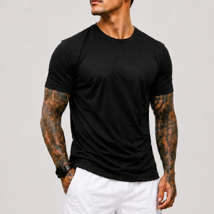 Camiseta Dry Fit Lisa Masculina Academia Corrida Futebol Fitness Esporte