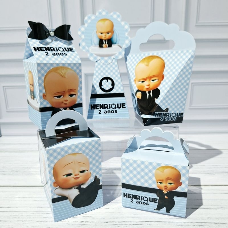 Kit Caixinhas Personalizadas - O Poderoso Chefinho - Lembrancinhas - Aniversario