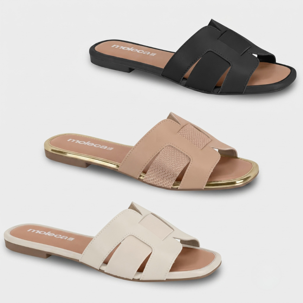 Rasteirinha Feminina Moleca Confortável Casual Elegante Leve